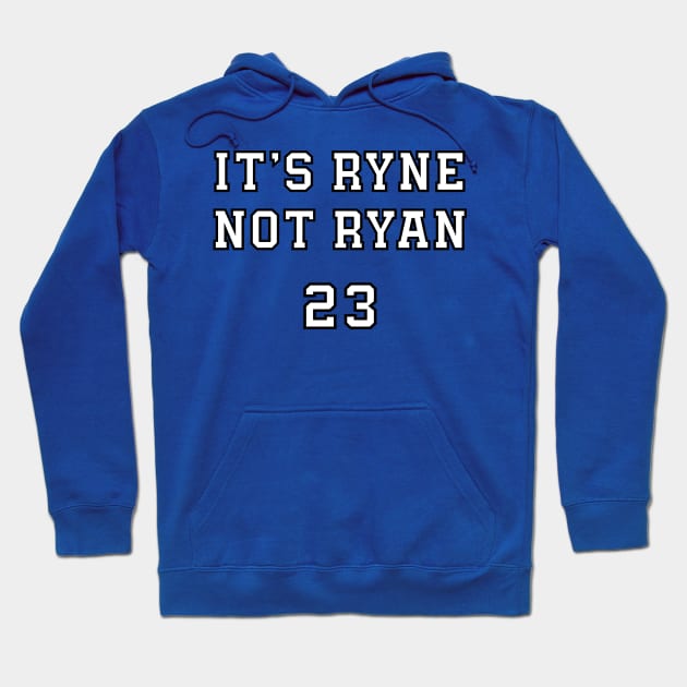 Ryne Sandberg It's Ryne not Ryan Hoodie by Pastime Pros